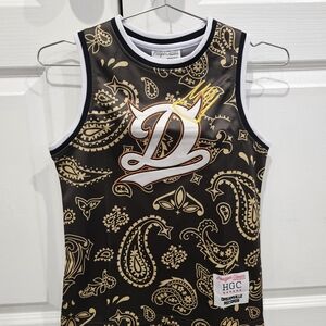 Dreamville Kids' Black & Gold Paisley Tank Top